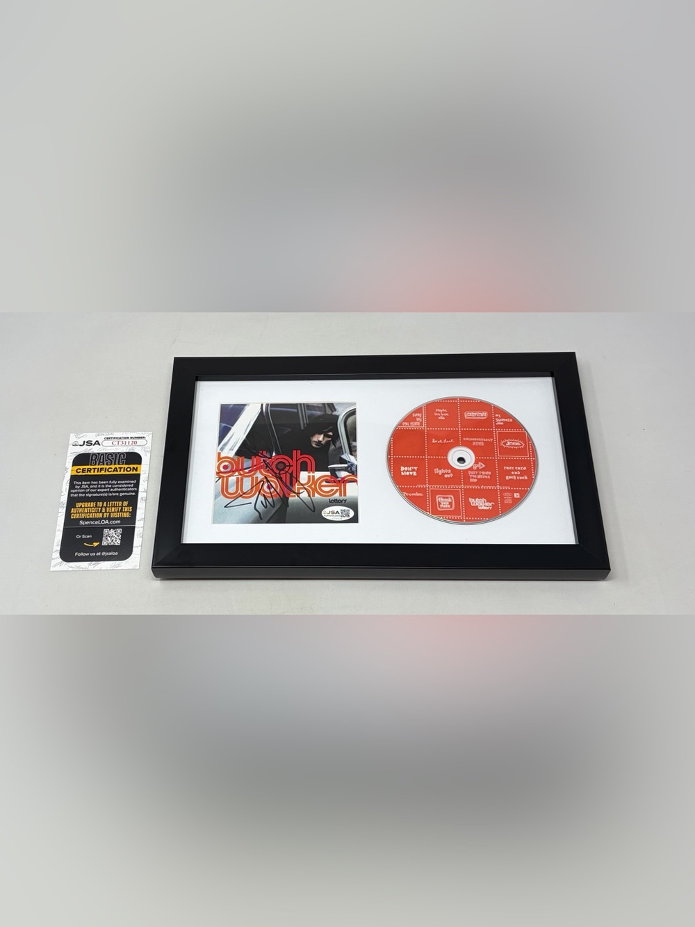 Butch Walker signed Letters CD Cover Framed JSA COA